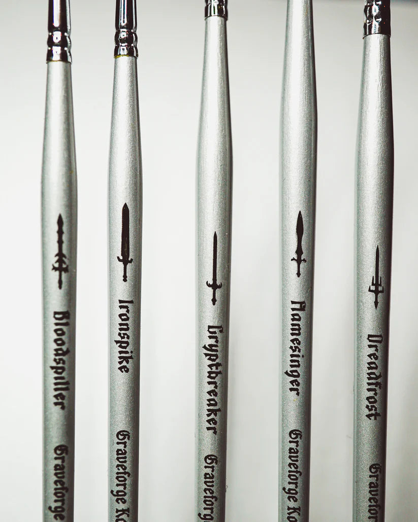 Graveforge The Five Blades – Set de 5 pinceles para pintura de miniaturas (Marta Kolinsky)